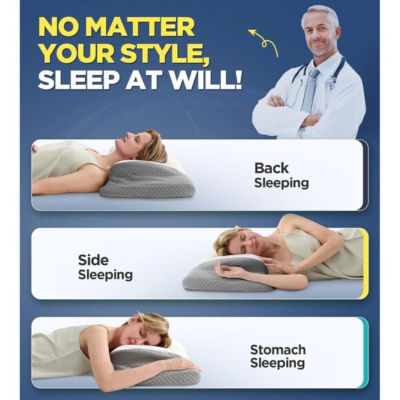 Ultra Comfort Cervical Neck Pillow for Pain Relief - Picture 7 of 7